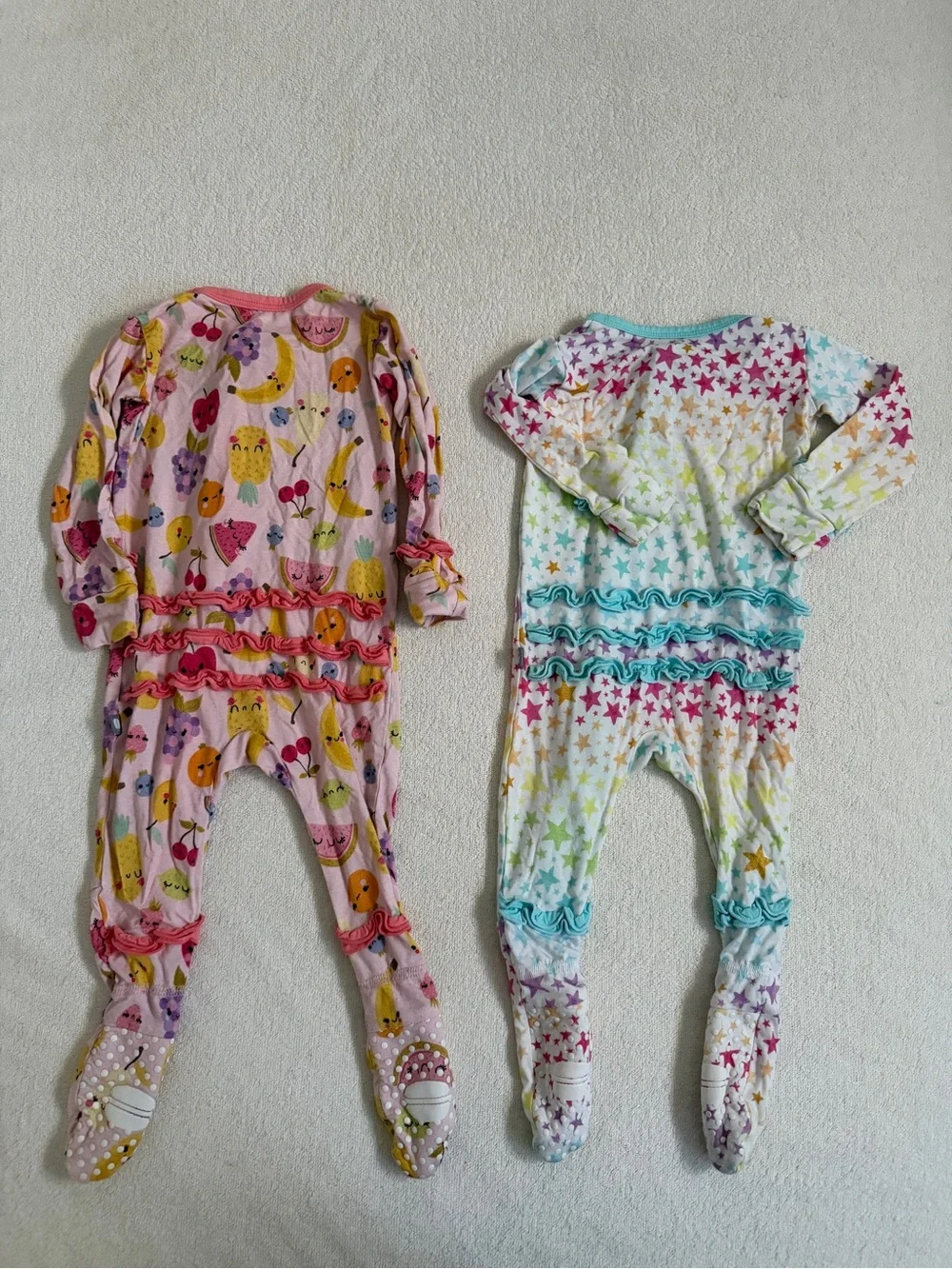 Macaron and Me bamboo footies 6-9M bundle